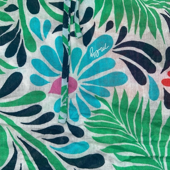 Milly of New York Floral Top Womens 8 100% Cotton - Picture 4 of 9